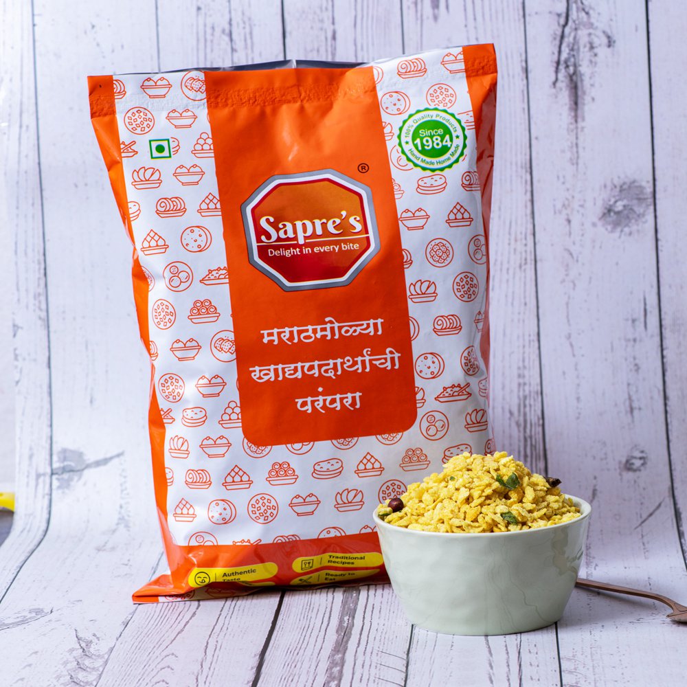 Puffed Poha Chivada / फुलवलेल्या पोह्यांचा चिवडा (500g)