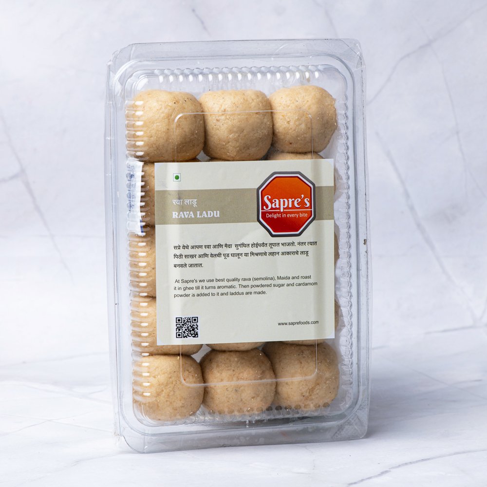 Pure Ghee Rava Ladu / रवा लाडू (500g)