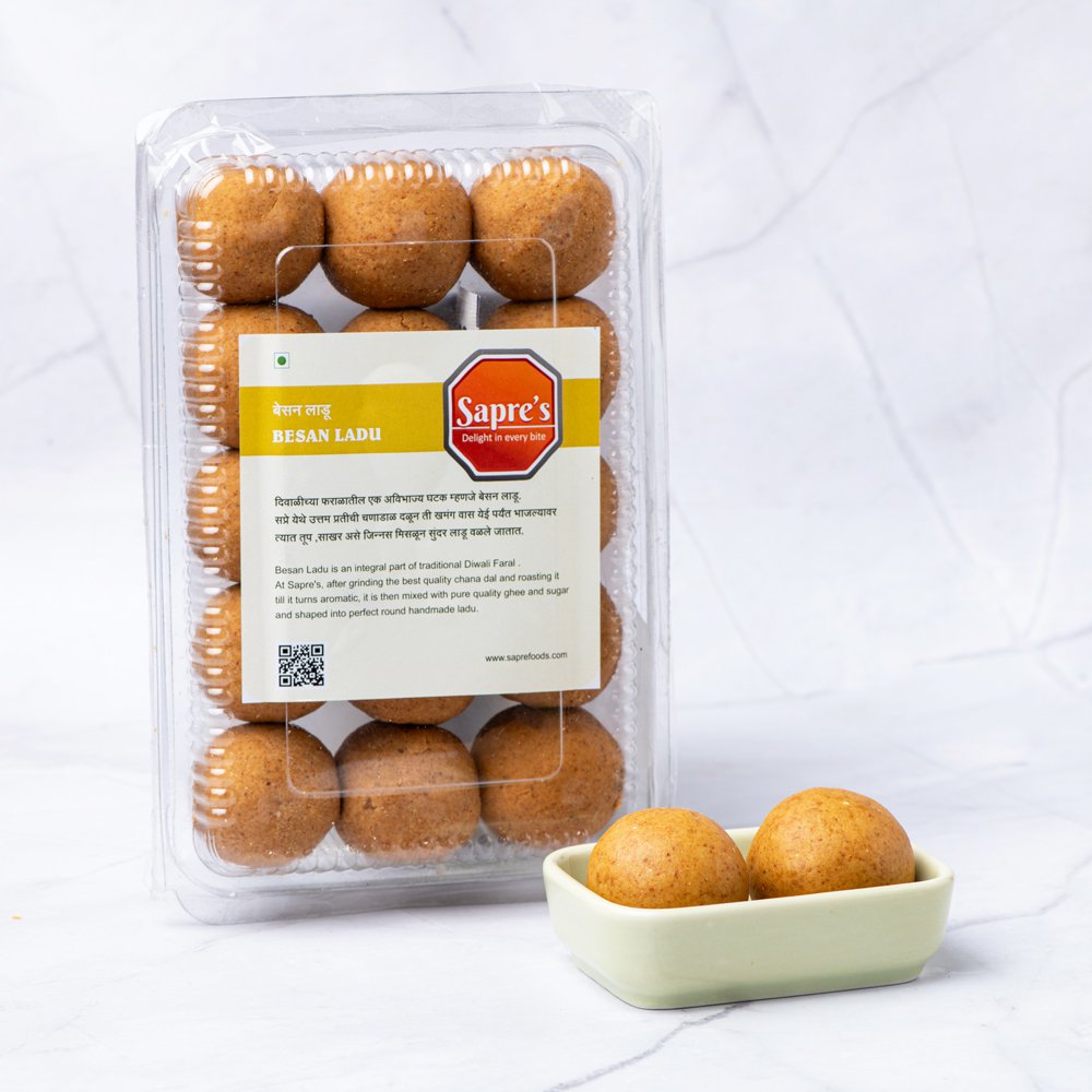 Pure Ghee Besan Ladu / बेसन लाडू (500g)
